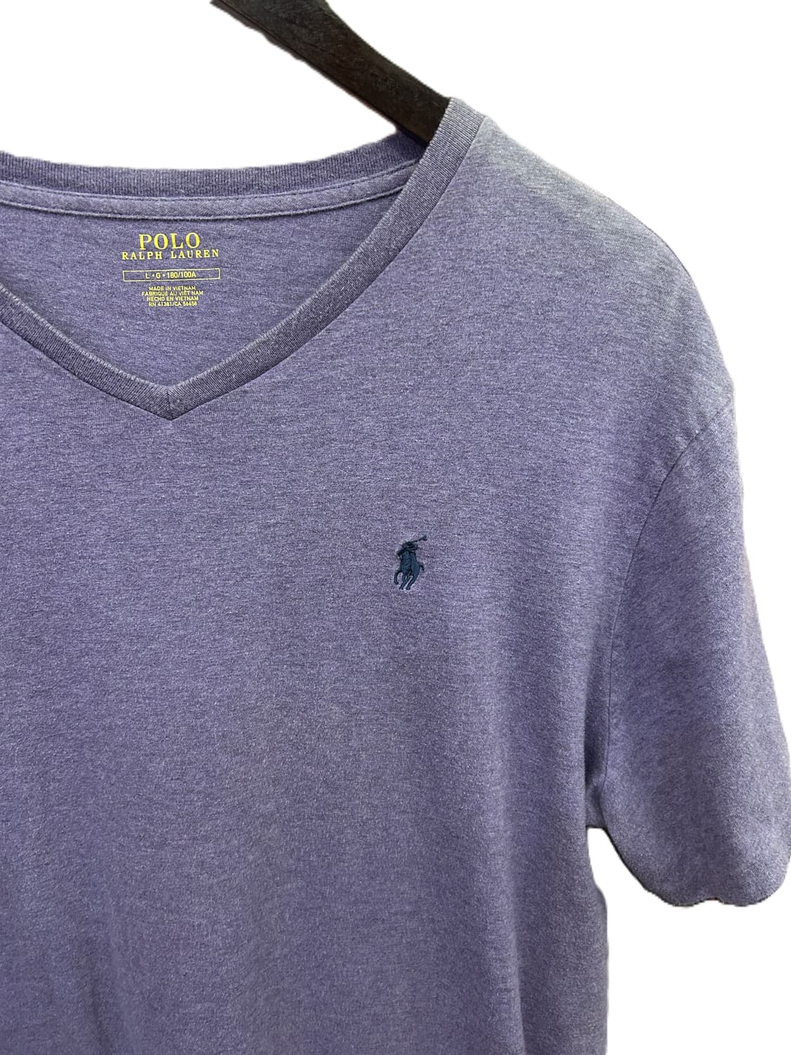 Polo Ralph Lauren 퍼플 헤더 브이넥 반팔 티셔츠 상품이미지3