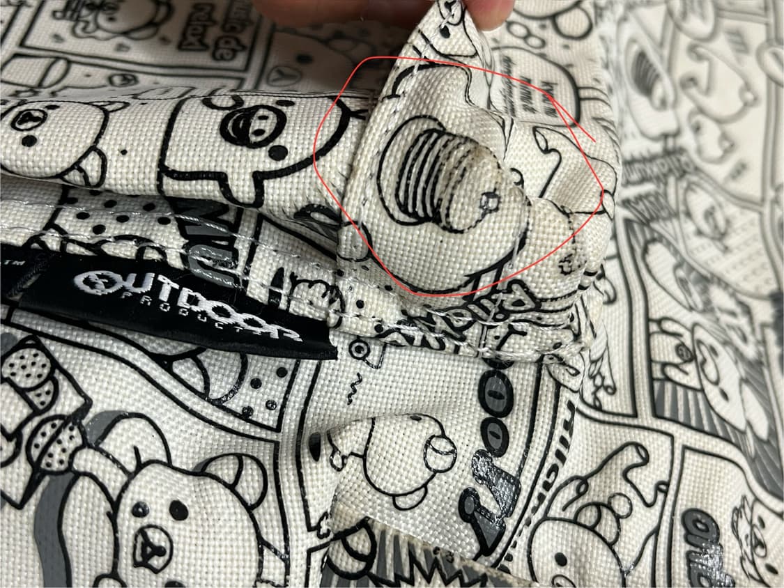 리락쿠마 카툰 백팩 ⛄️ 화이트 상품이미지9