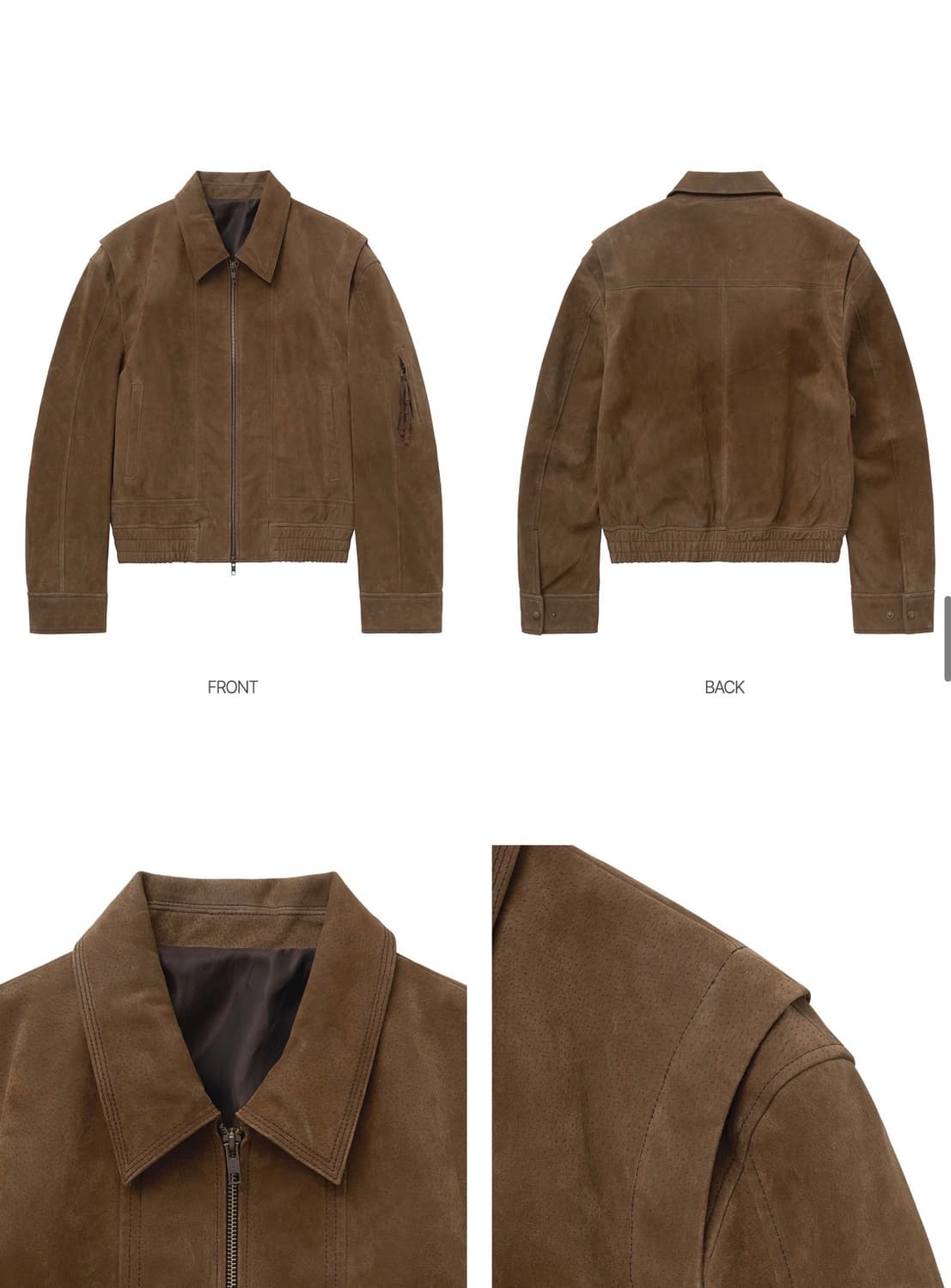 엘무드 토바코 스웨이드 블루종 체스트넛 상품이미지2