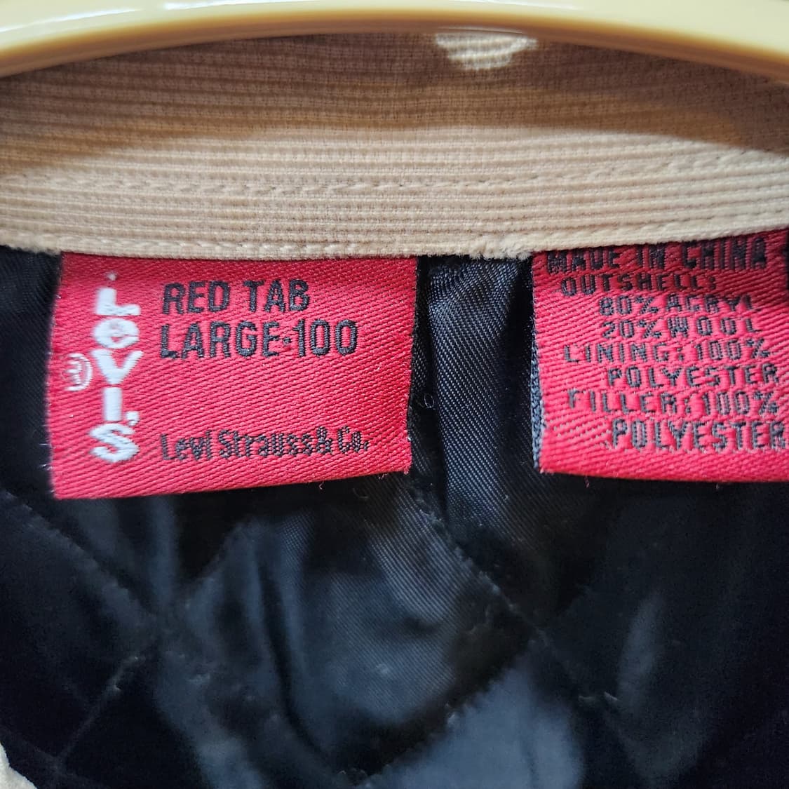 레드탭 리바이스 투포켓 셔츠형 체크자켓(안감퀄팅) L(XL) 상품이미지5