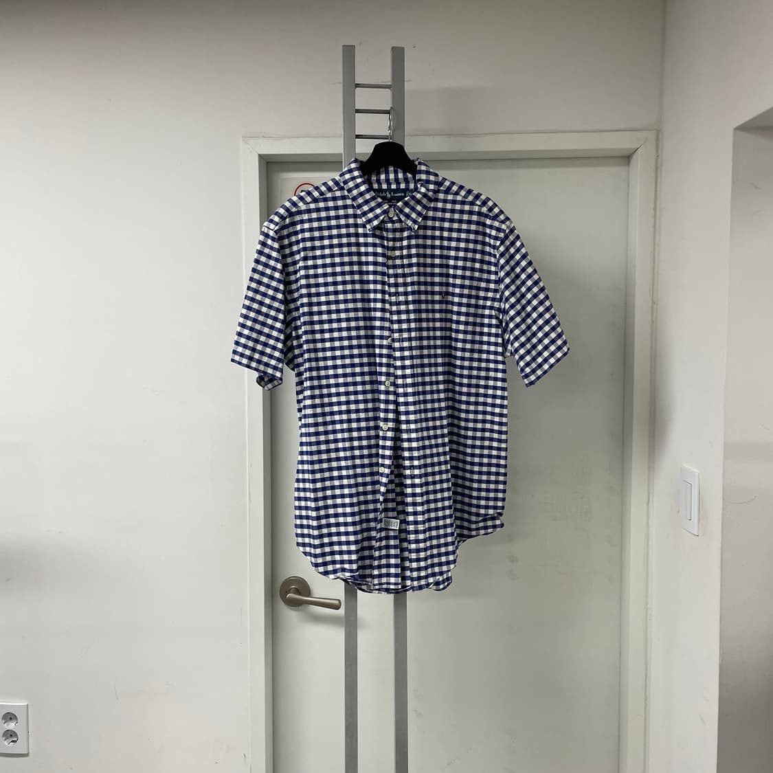 폴로 랄프로렌 반팔 체크 셔츠 XL 상품이미지1