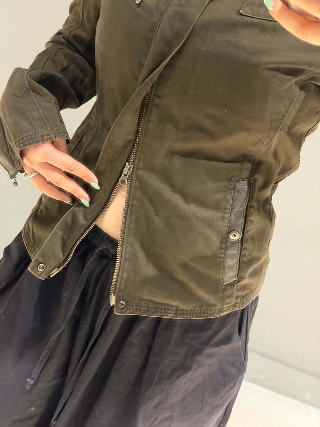 neck buckle point high-neck jacket 상품이미지5