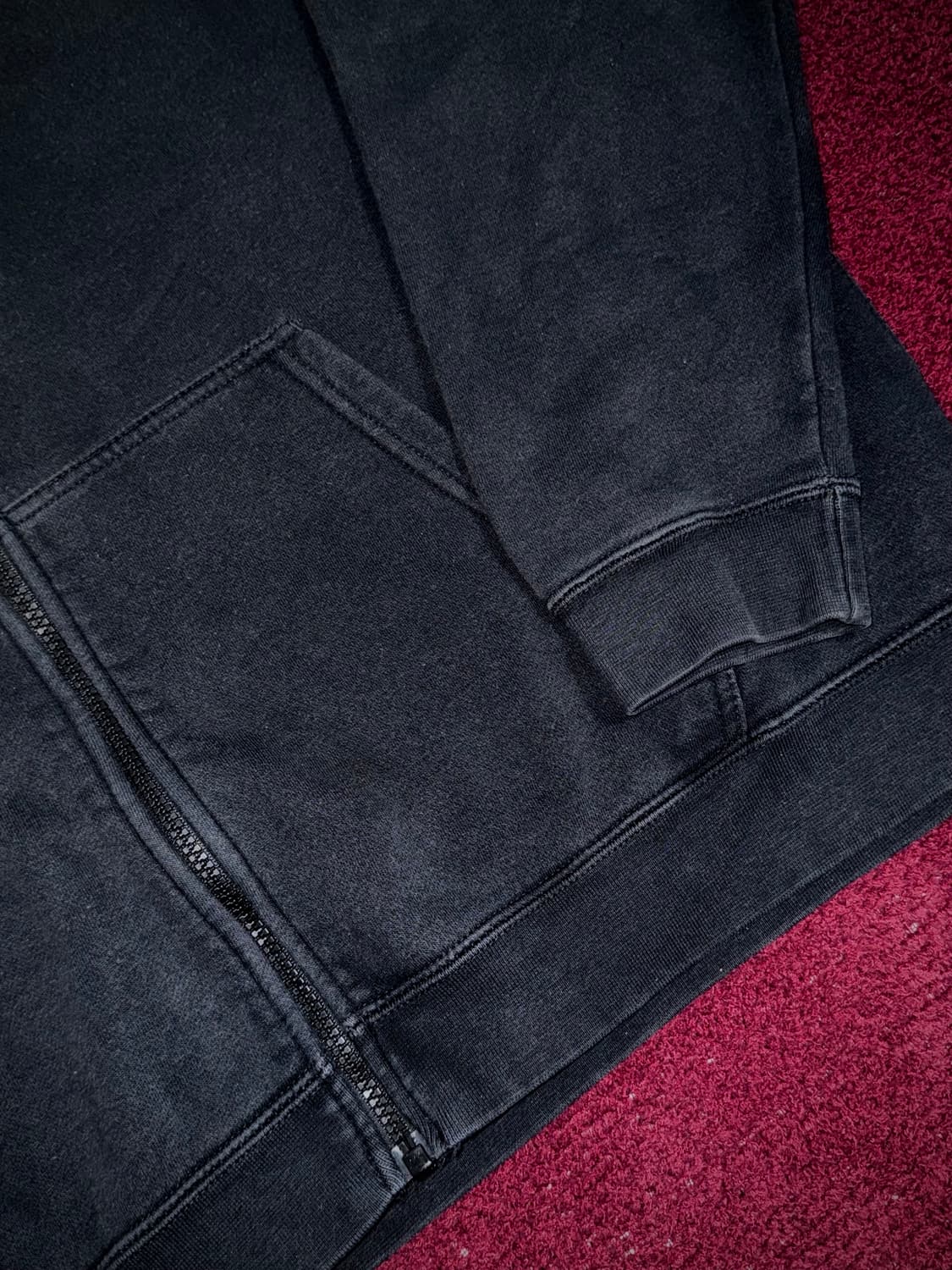 나이키 스우시 패치 후드집업 블랙 XL 상품이미지4