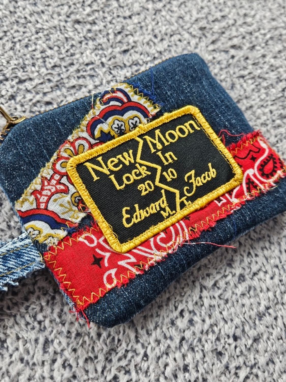 핸드메이드 리워크 커스텀 패치드 키링 월렛 ( 13X10 )/ 10730 상품이미지4