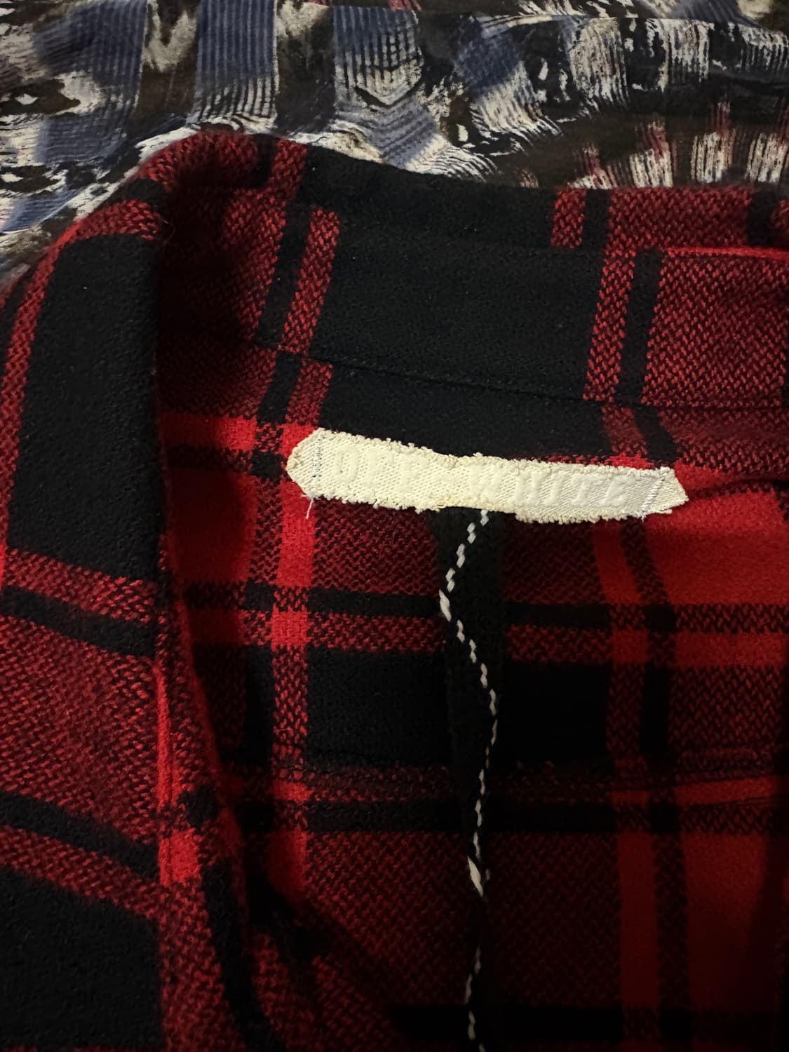 Off white 14fw flannel shirt 상품이미지4