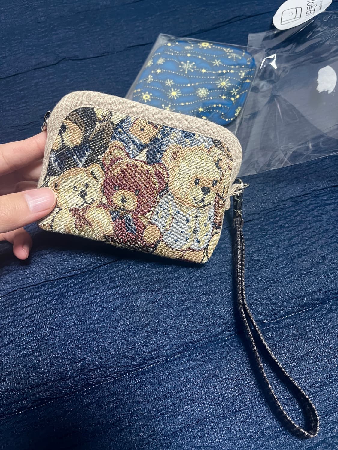 곰세마리 반지갑 곰 파우치 상품이미지6