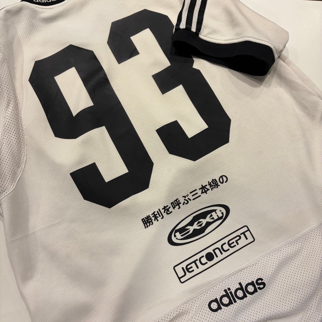 [M] 아디다스 아딜레늄 팀 매쉬 반팔 티셔츠 화이트 D449 상품이미지8