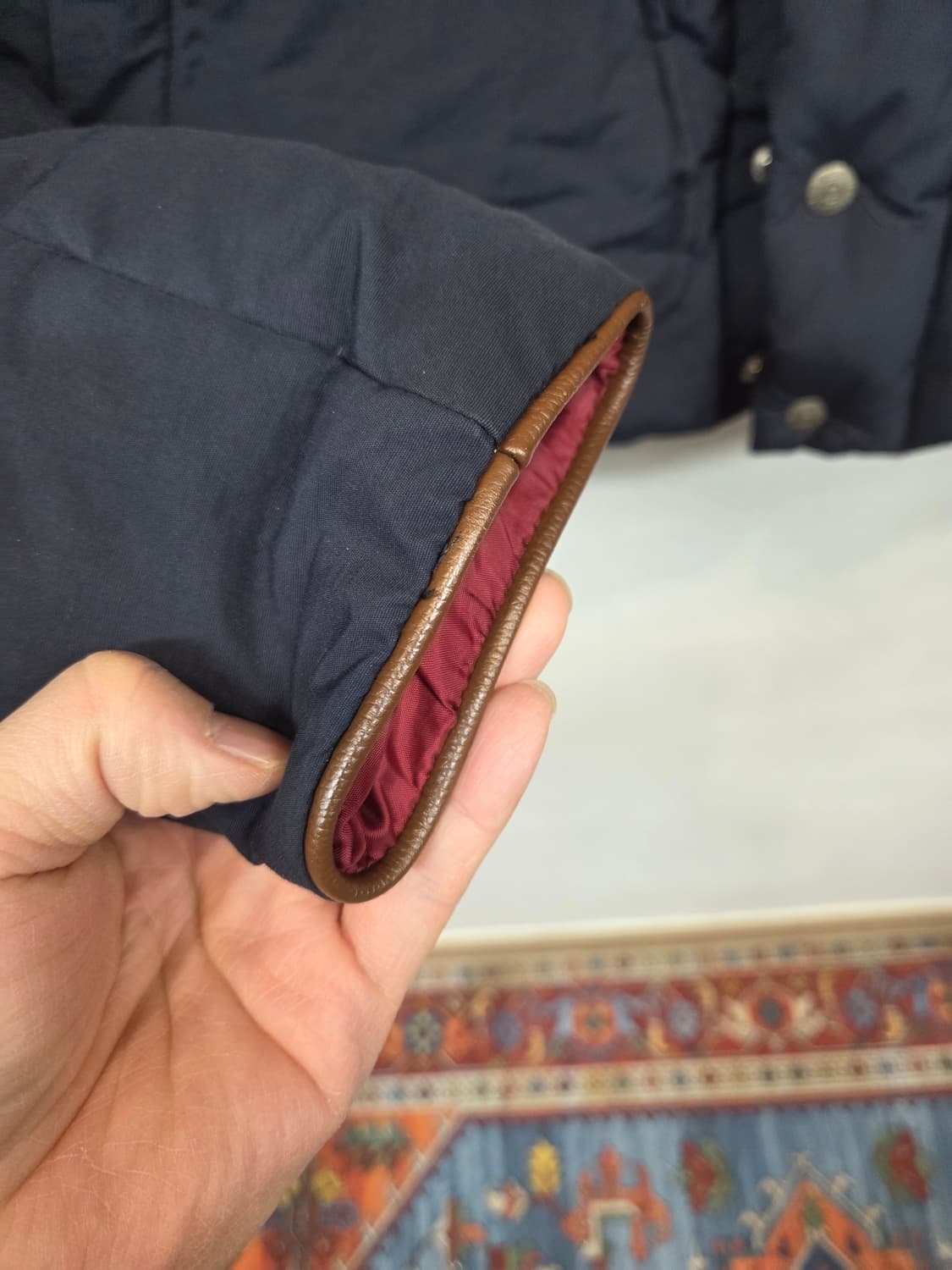 펜필드 락울 양털 소가죽 덕다운 패딩 L 상품이미지7