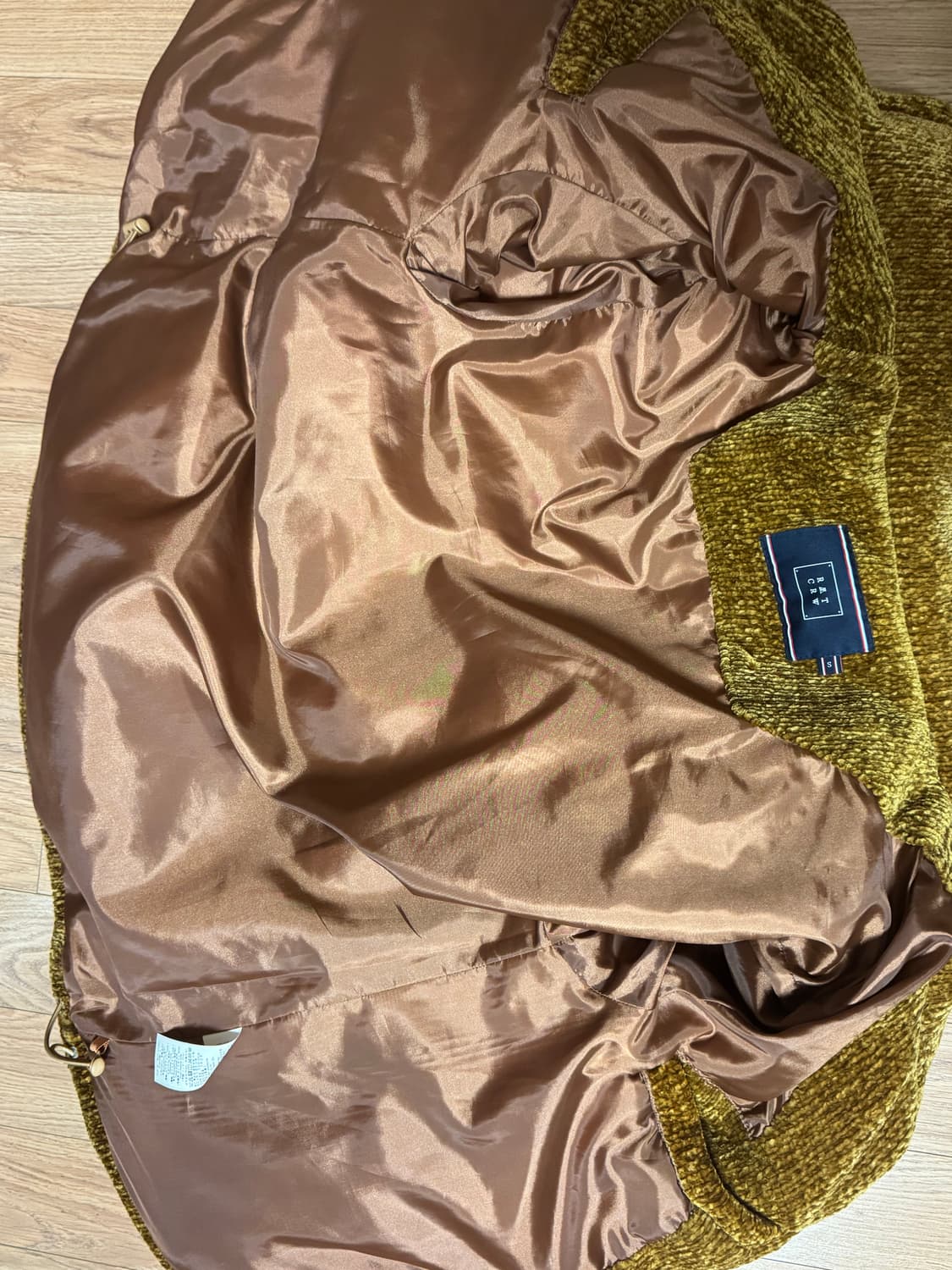 로맨틱 크라운 니트 벨벳 패딩 브라운 상품이미지7