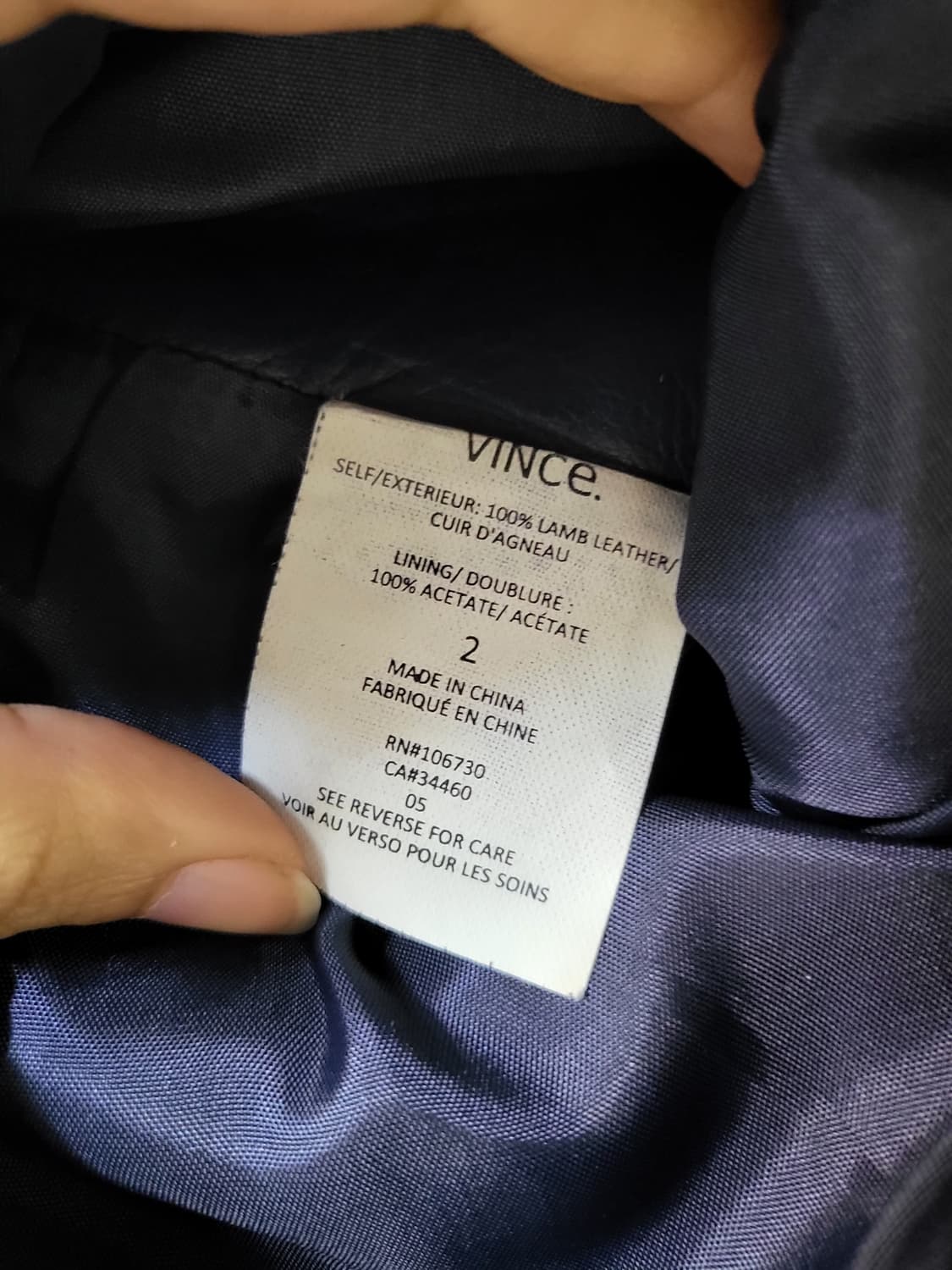 빈스 양가죽 스커트 상품이미지5