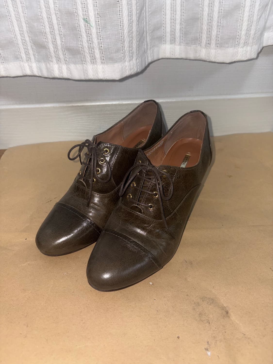 SODA 다크브라운 앵클부츠 6D 상품이미지3