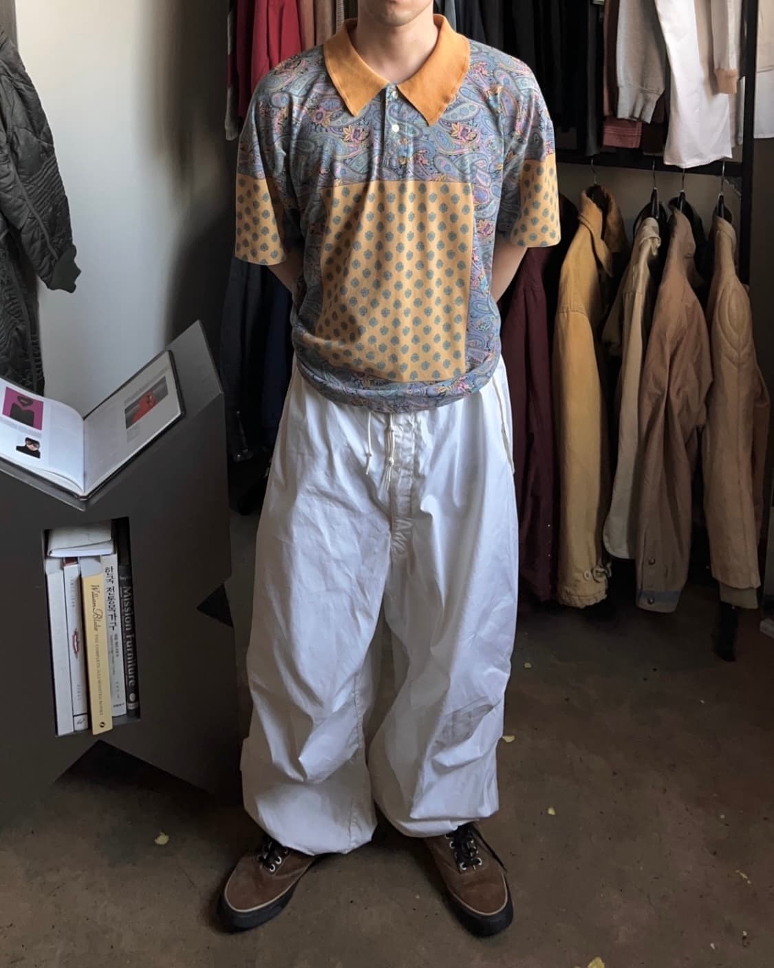 90s 미군 오리지널 스노우 파라슈트 팬츠 상품이미지2