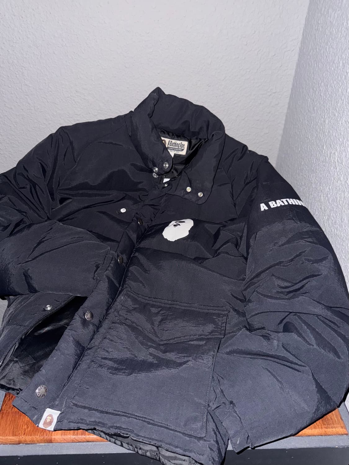 A Bathing Ape 베이프 로고 패딩 상품이미지1