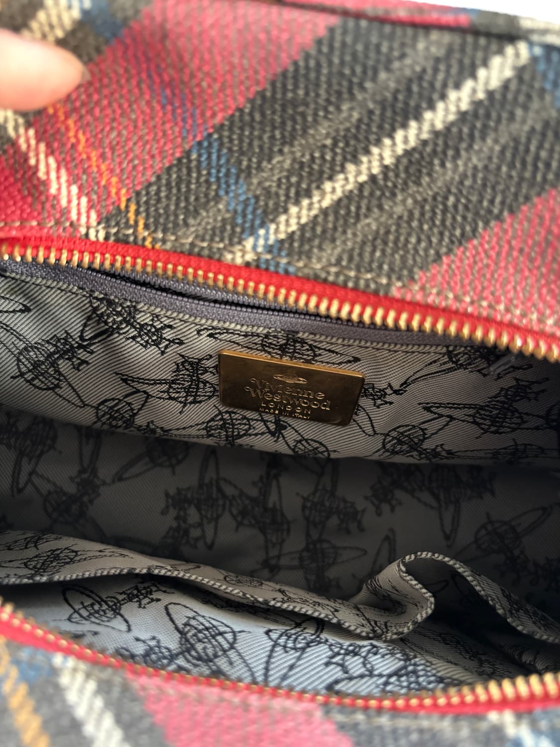 Vivienne Westwood 비비안웨스트우드 타탄 체크 핸드백 상품이미지7