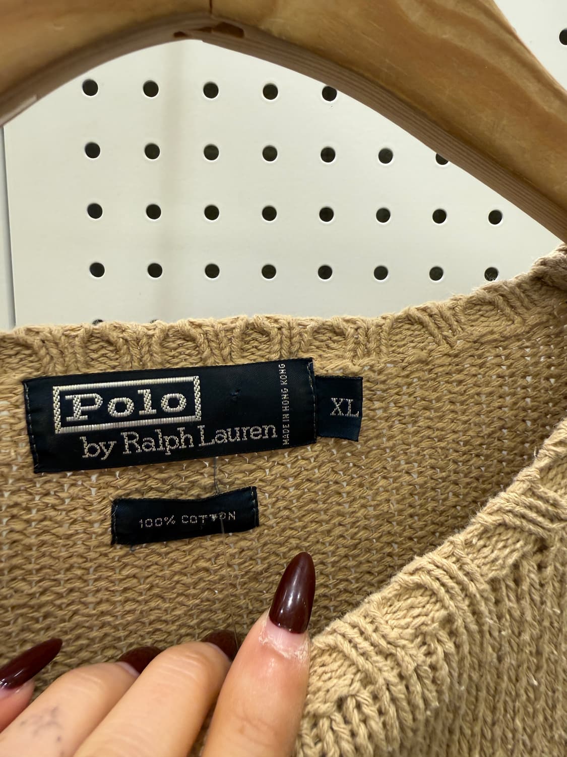 폴로 랄프로렌 코튼 니트 스웨터 베이지 U1639 상품이미지5