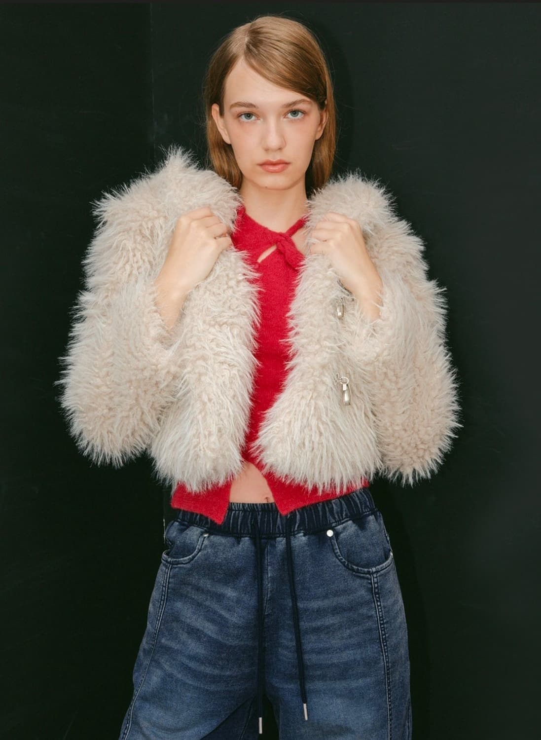 유즈(YUSE) 퍼 자켓 상품이미지1