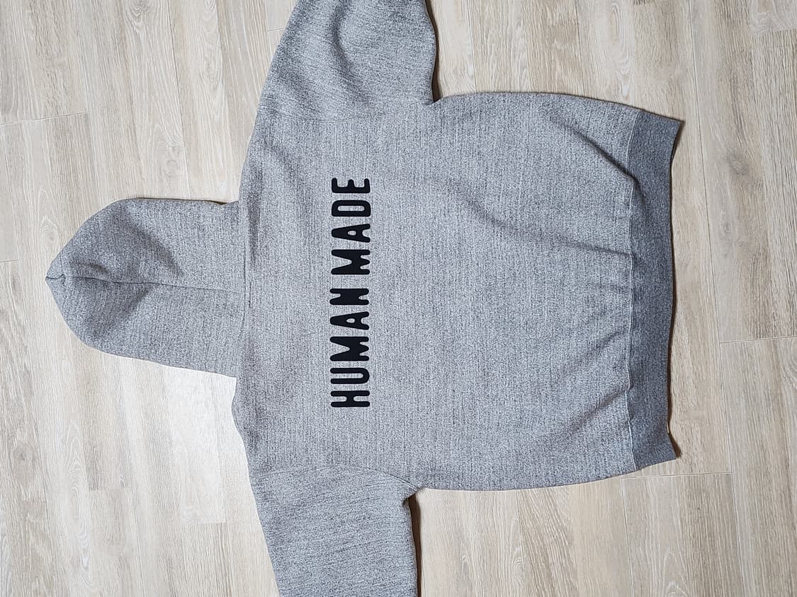 휴먼메이드 클레식 집업 스웨트 후디 그레이 상품이미지2