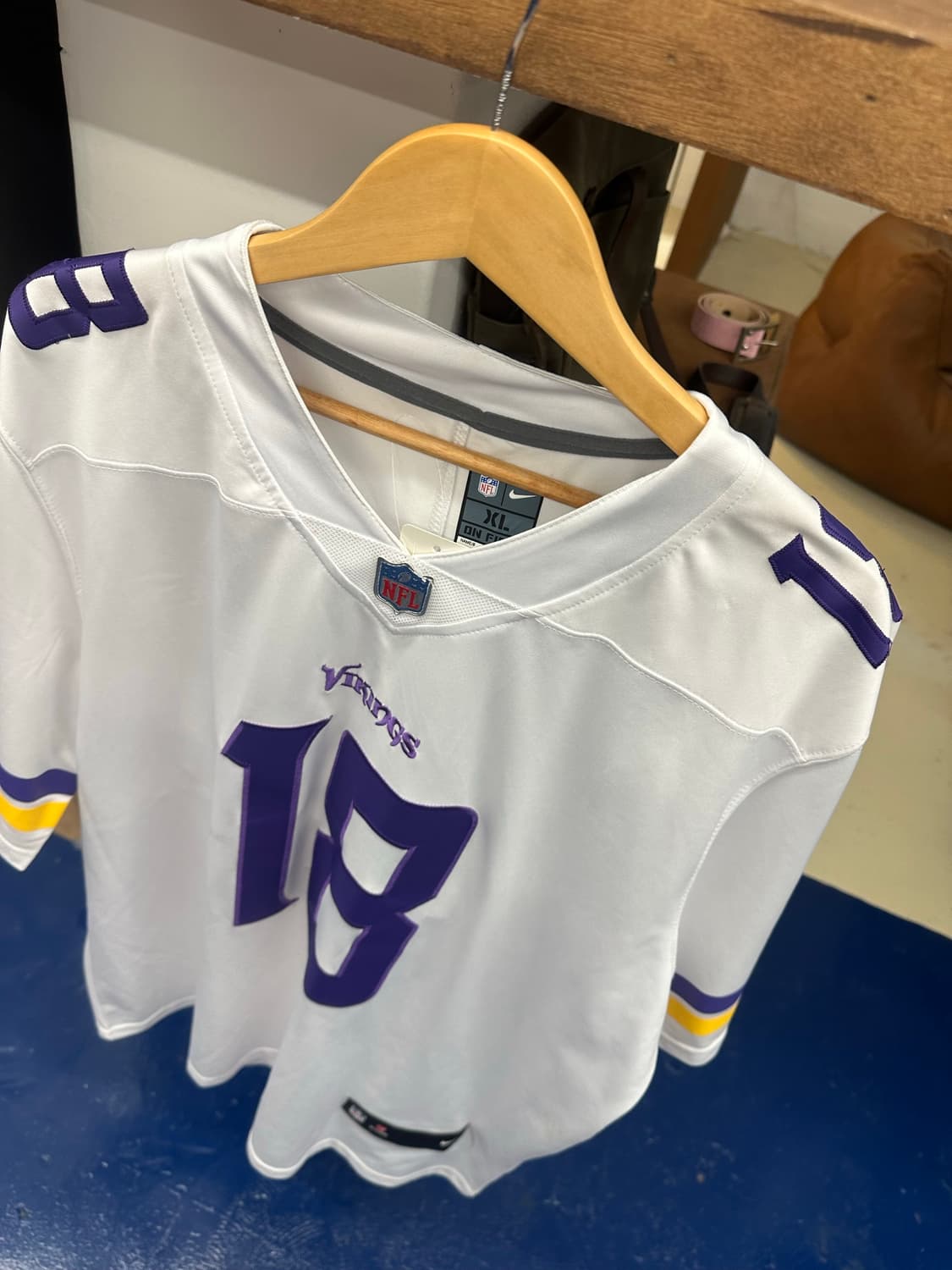 NIKE NFL 바이킹스 블록코어 풋볼져지 상품이미지5
