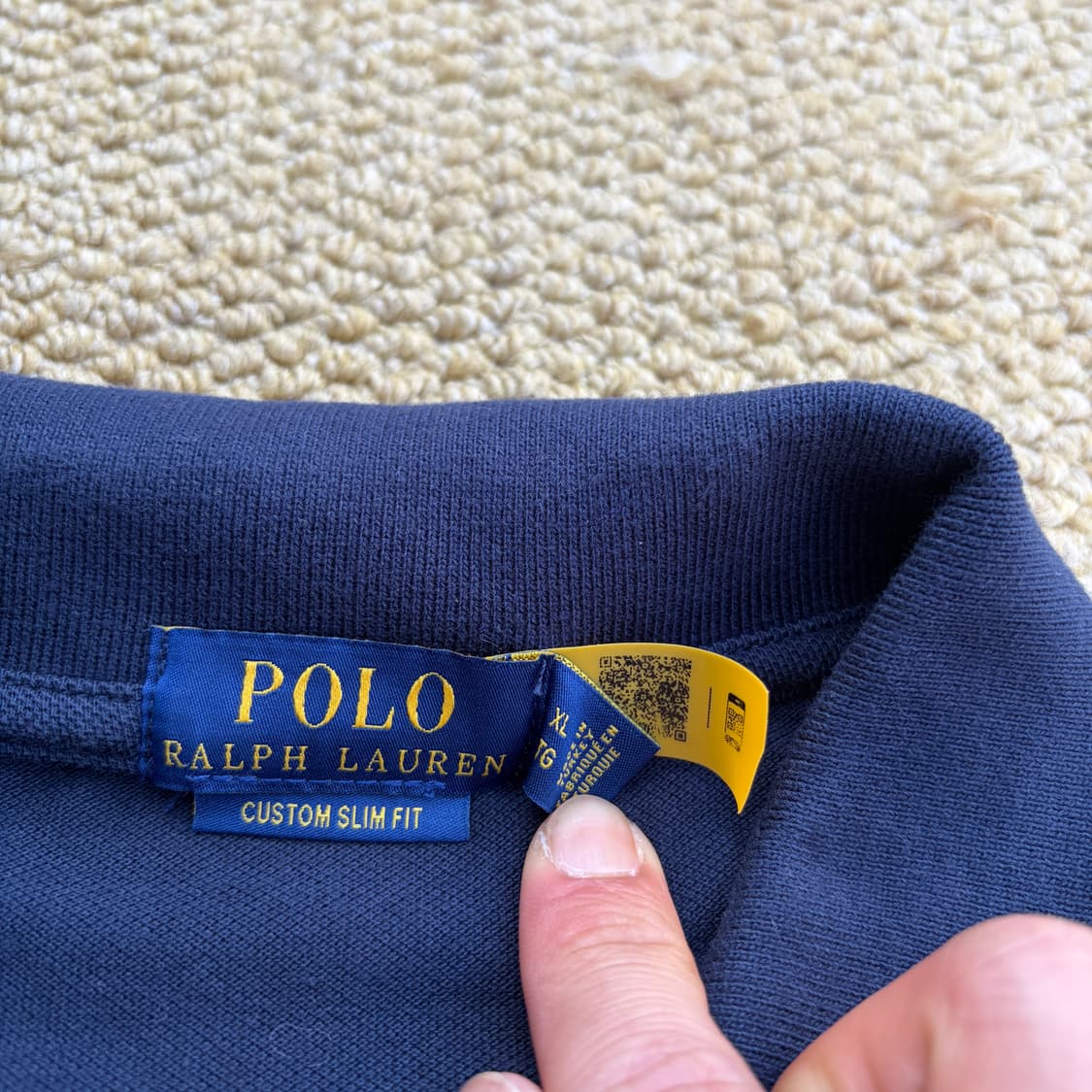 QR택)폴로 랄프로렌 레드포니 네이비 PK 카라 티셔츠 상품이미지4