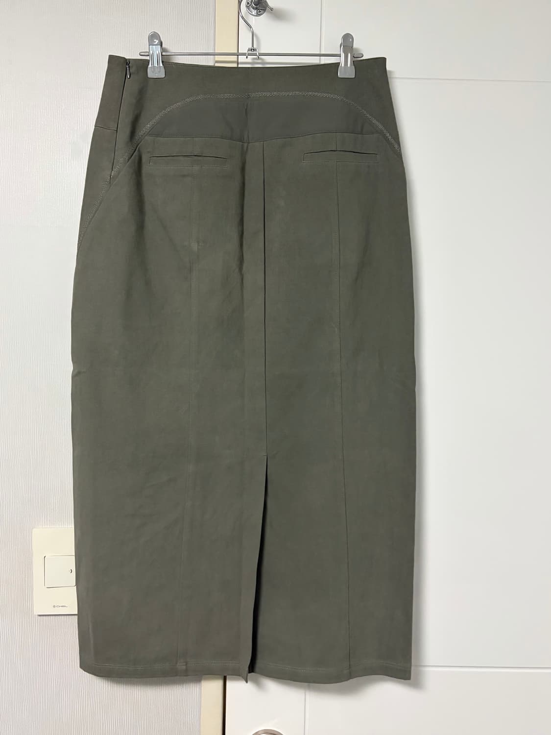 [M]웰빙익스프레스 롱스커트 카키 상품이미지2