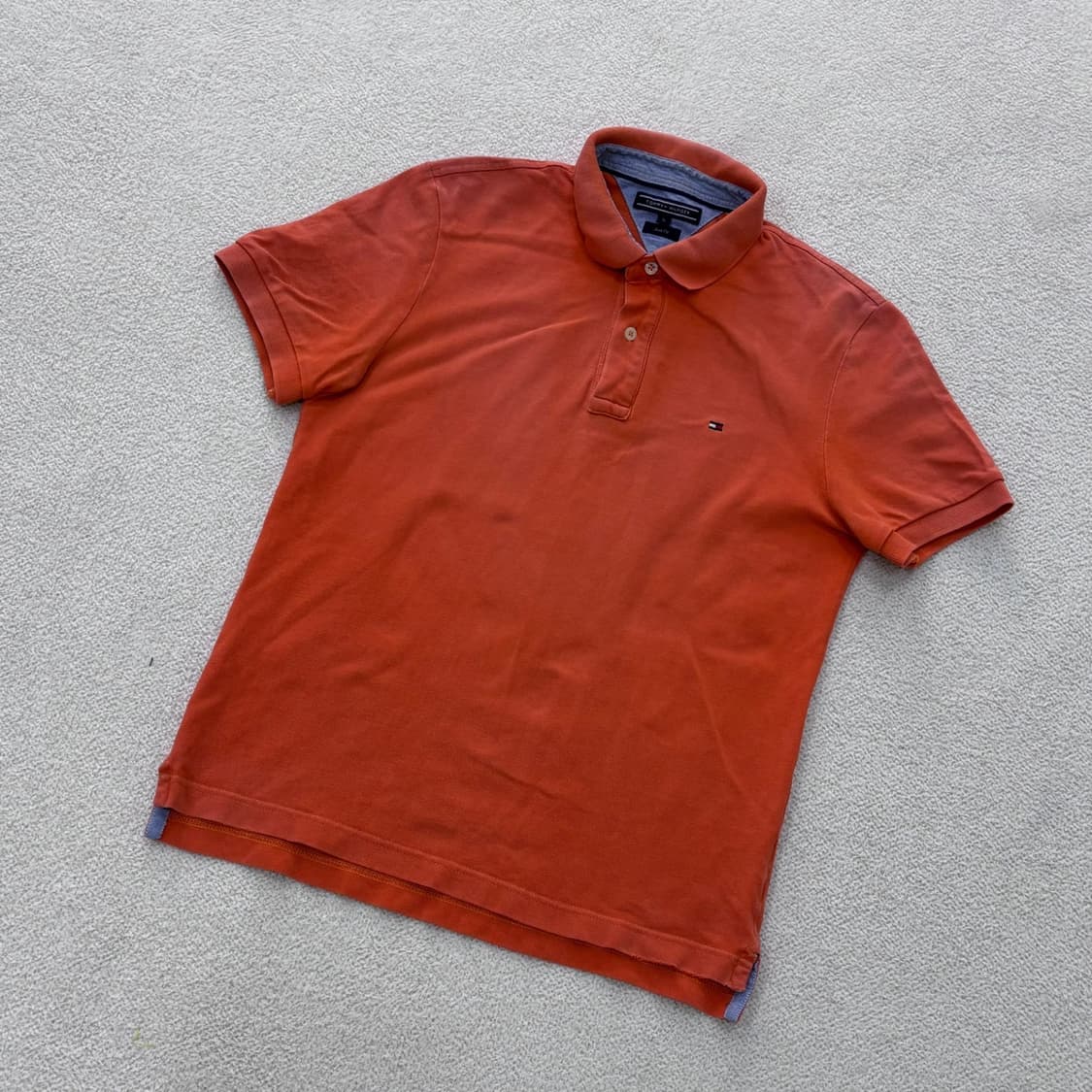 S 타미힐피거 슬림핏 반팔 카라 티셔츠 0416E 상품이미지1