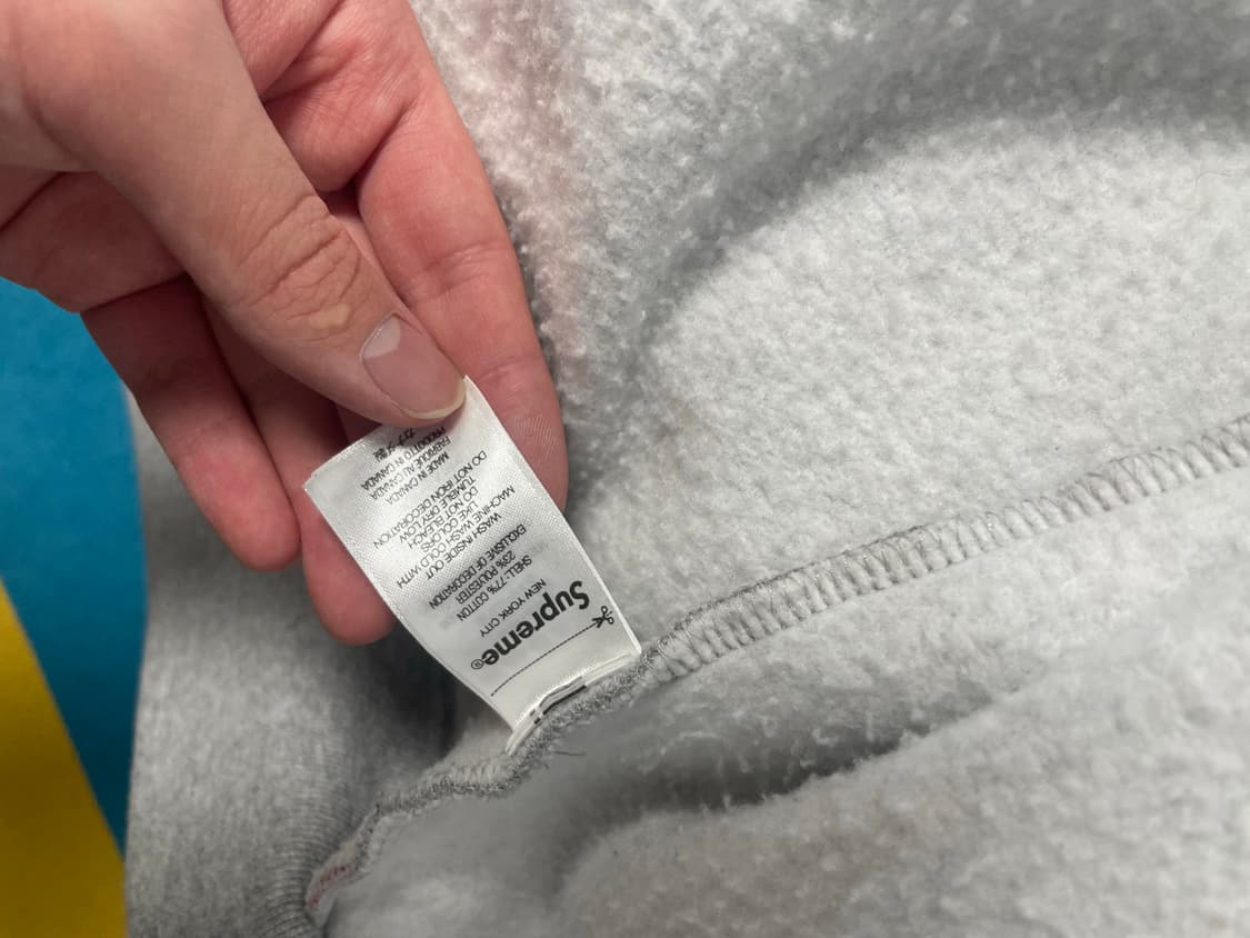 슈프림 S로고 후드집업 그레이 23FW 상품이미지4