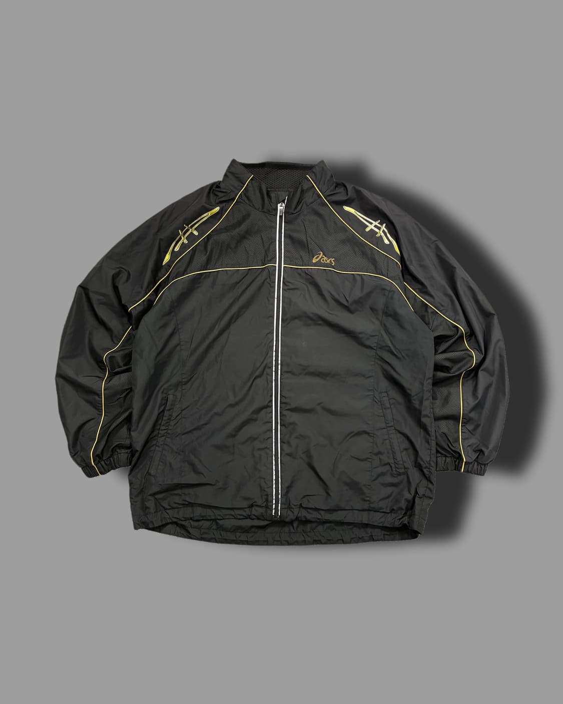 아식스 00s 블랙 골드 바람막이 110 상품이미지4