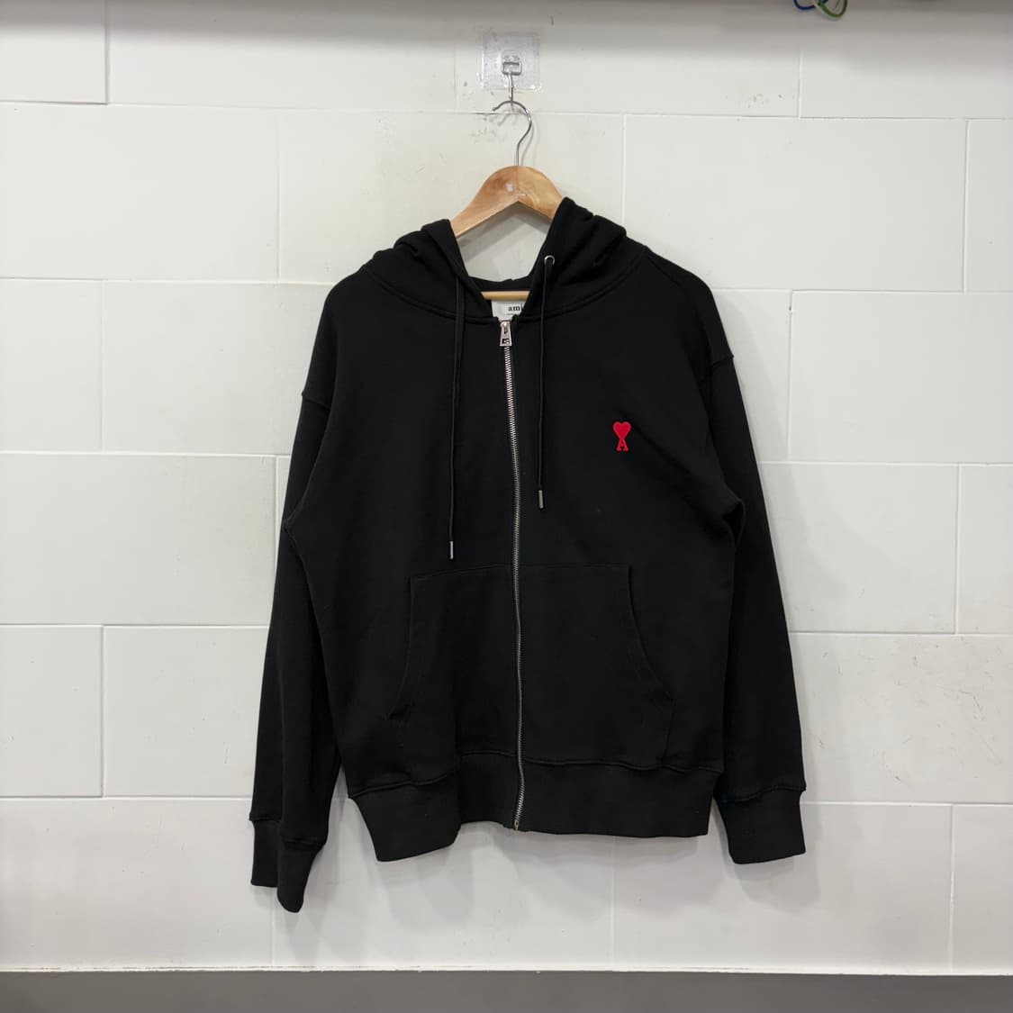 아미 스몰하트로고 후드집업 상품이미지1