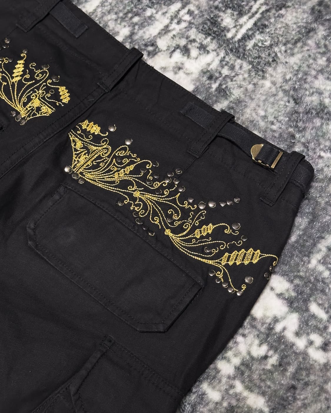 {Jack Rose} Embroidery Cargo Flare Pants 상품이미지9