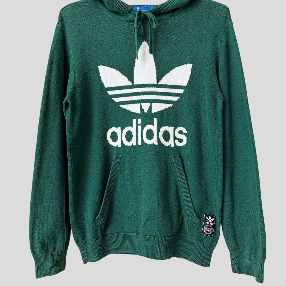 (S-M)아디다스 빅로고 코튼 니트 후드 상품이미지4