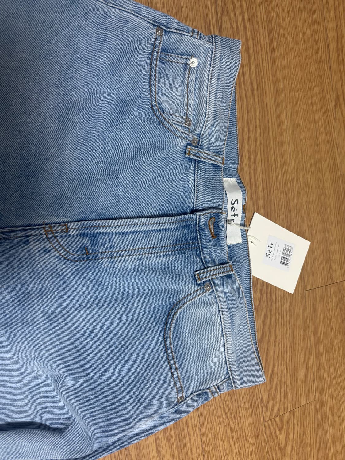 [새상품] Sefr 세퍼 스트레이트 컷 진스 데님 청바지 연청 상품이미지8