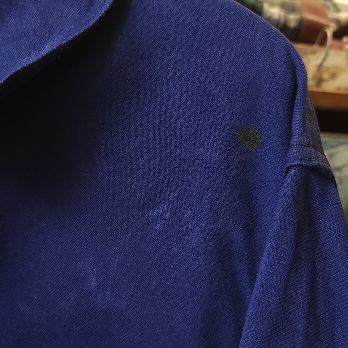 60s 프렌치 워크자켓 프렌치자켓 블루 빅사이즈 프렌치 자켓 52 상품이미지9