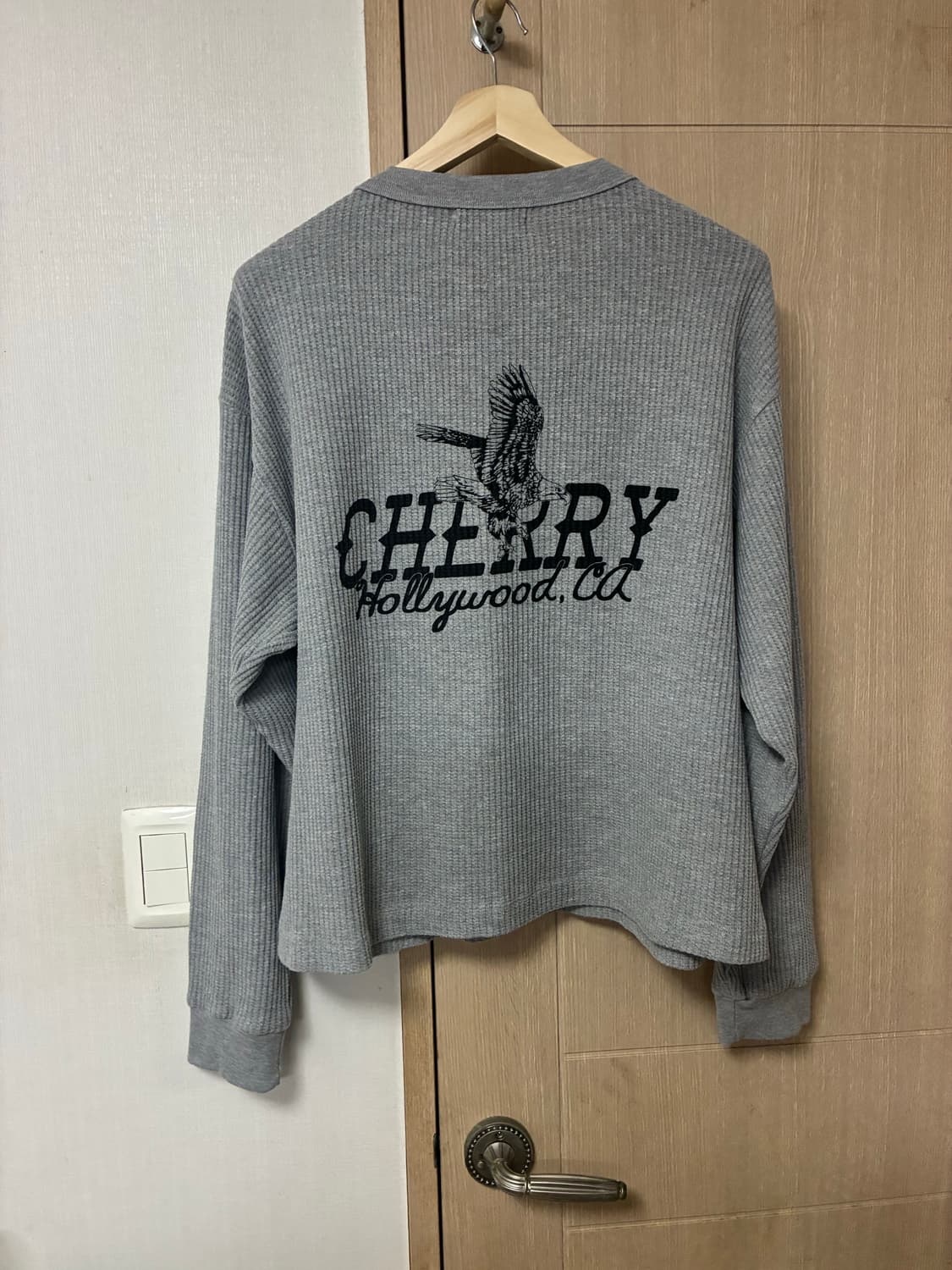 [L]Cherry LA 할리우드 써멀 티셔츠 그레이 상품이미지2