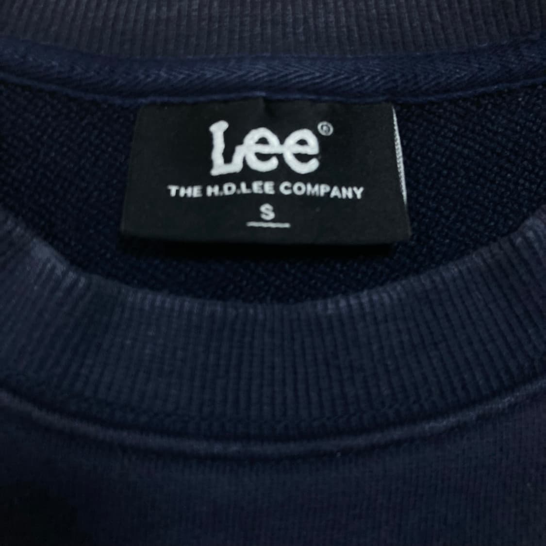 Lee 스펠아웃 빅로고 네이비 맨투맨 상품이미지3