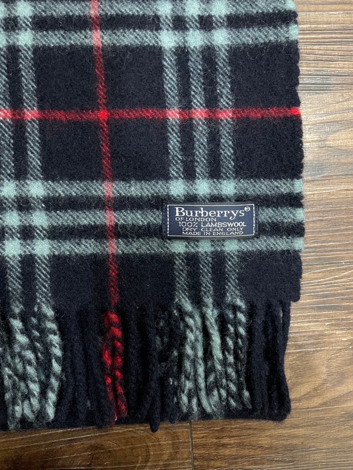 버버리 램스울 노바체크 머플러 목도리 네이비 상품이미지2