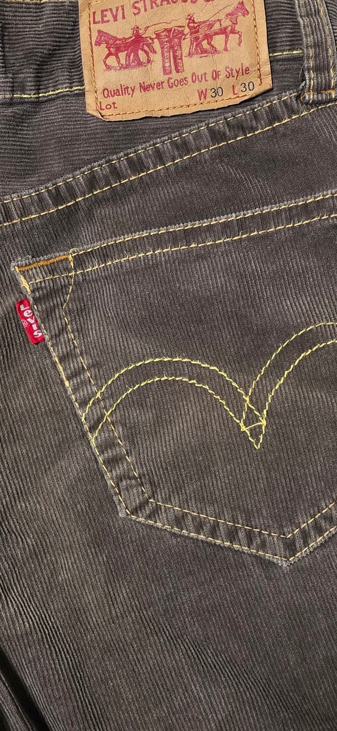 리바이스 브라운 코듀로이 팬츠 W30 상품이미지5