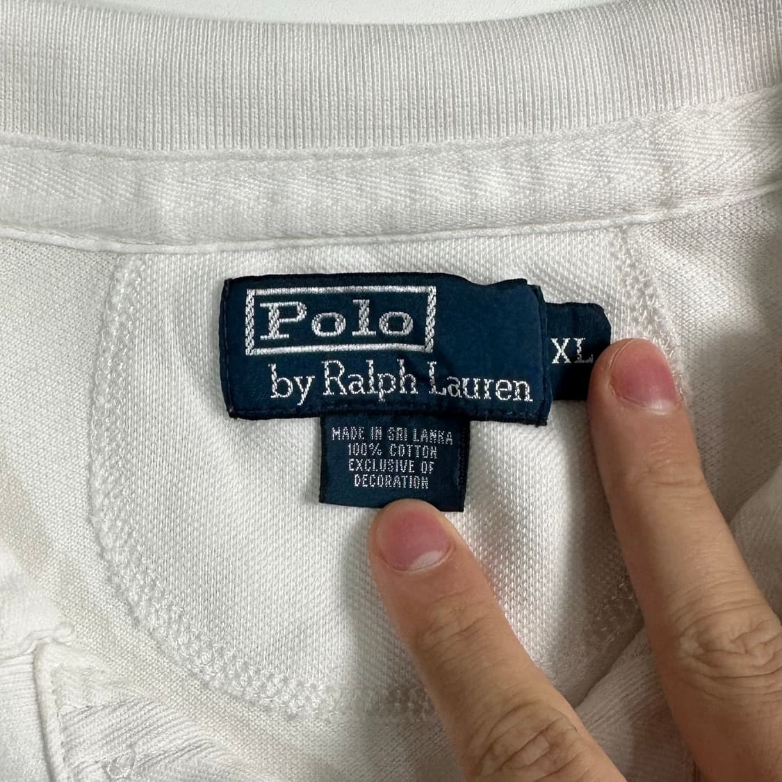 폴로 랄프로렌 화이트 카라티 상품이미지4
