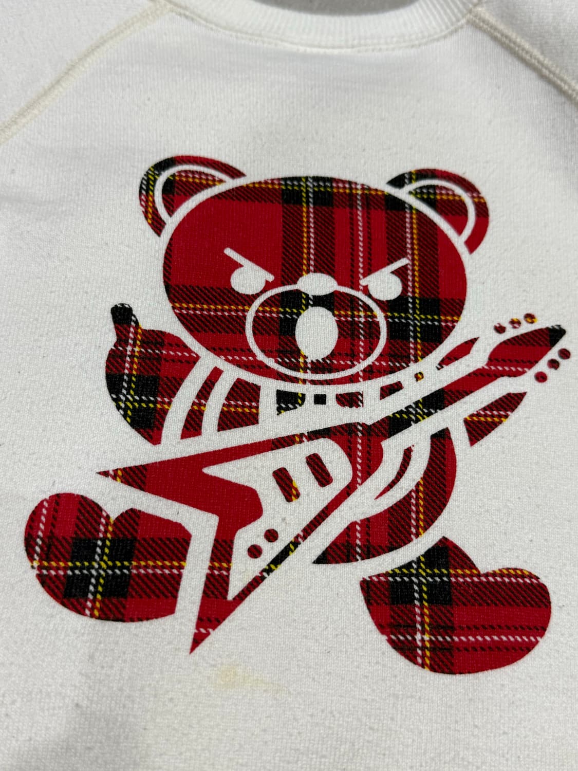 히스테릭 글래머 아카이브 체크 패턴 퍽베어 맨투맨 스웨터 상품이미지3