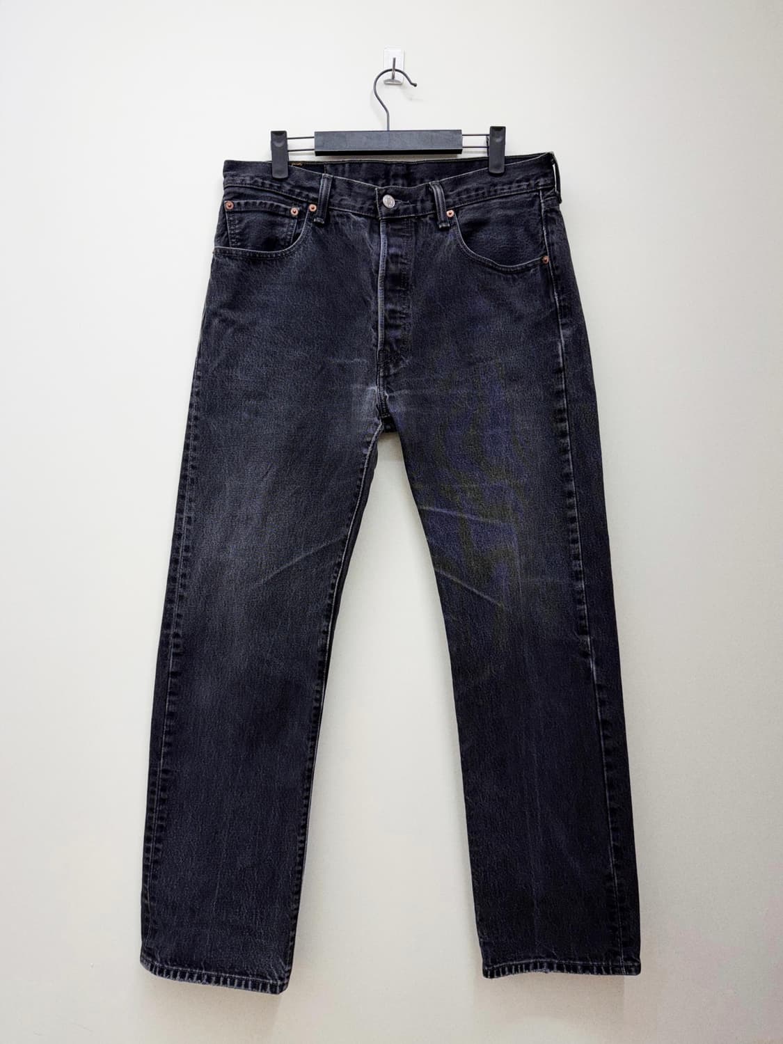 LEVI'S 501  Black Denim 리바이스 데님 흑청 바지 상품이미지1