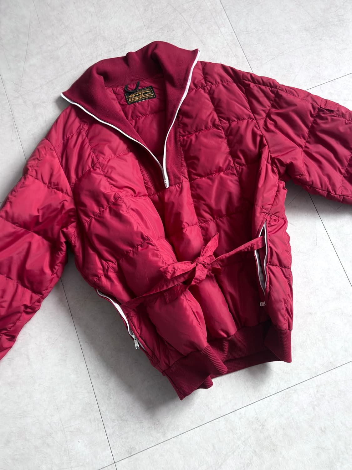 80’s 에디바우어 아카이브 하프 집 다운 풀오버 상품이미지7