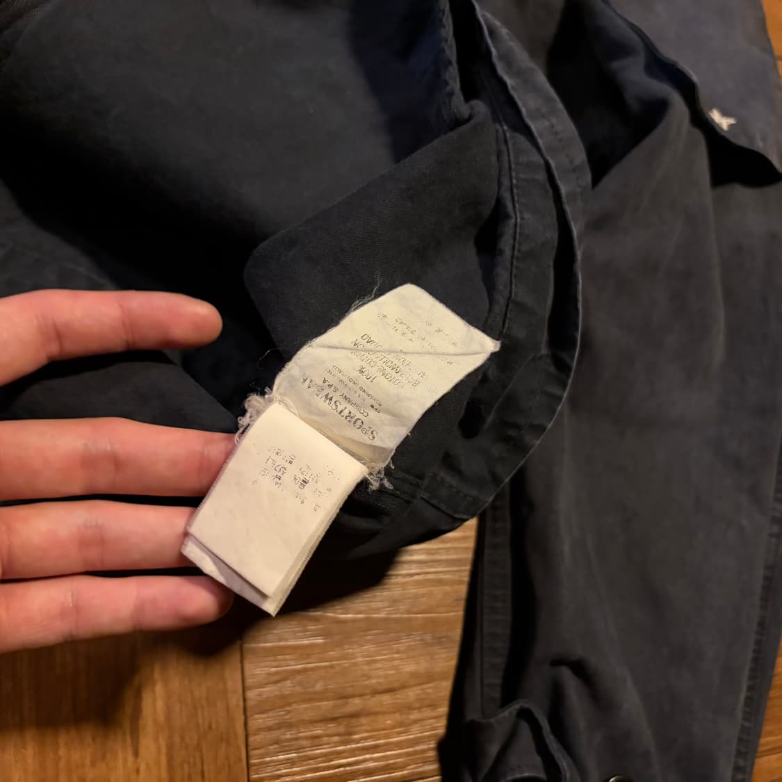 90s Stone island 람포 집업 가먼츠 다이드 트러커 자켓 상품이미지9