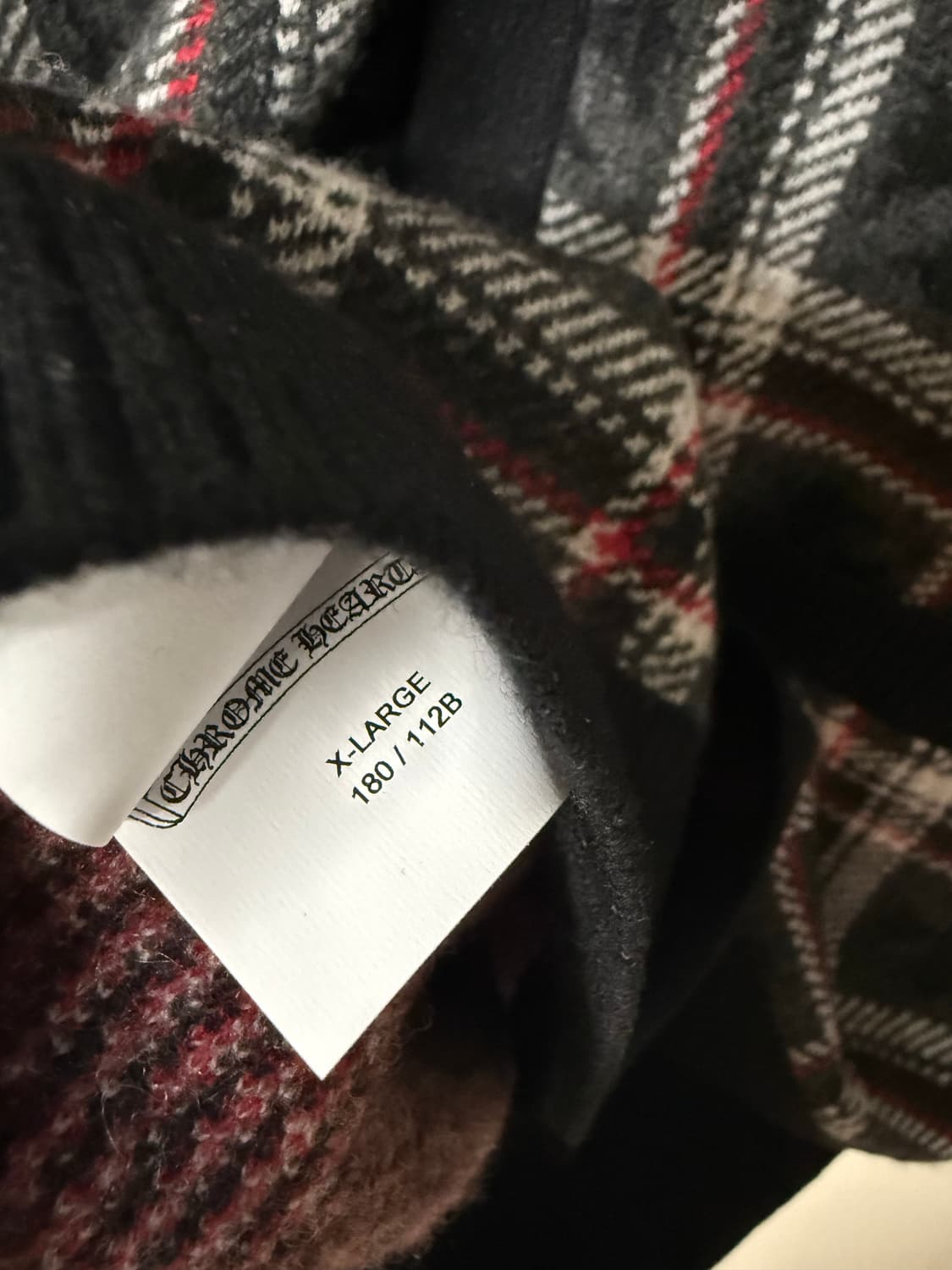 [XL] 크롬하츠 CH 플레이드 캐시미어 가디건  상품이미지6