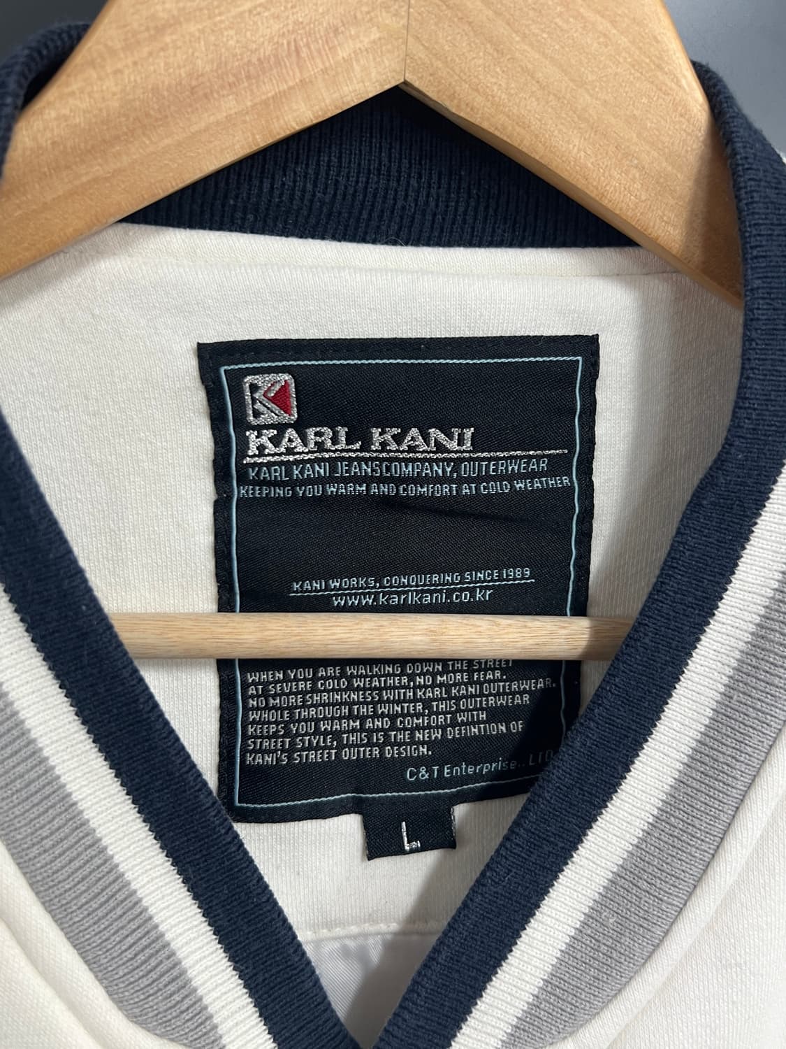 Karl kani 칼카니 올드스쿨 봄버 바시티 자켓 상품이미지6