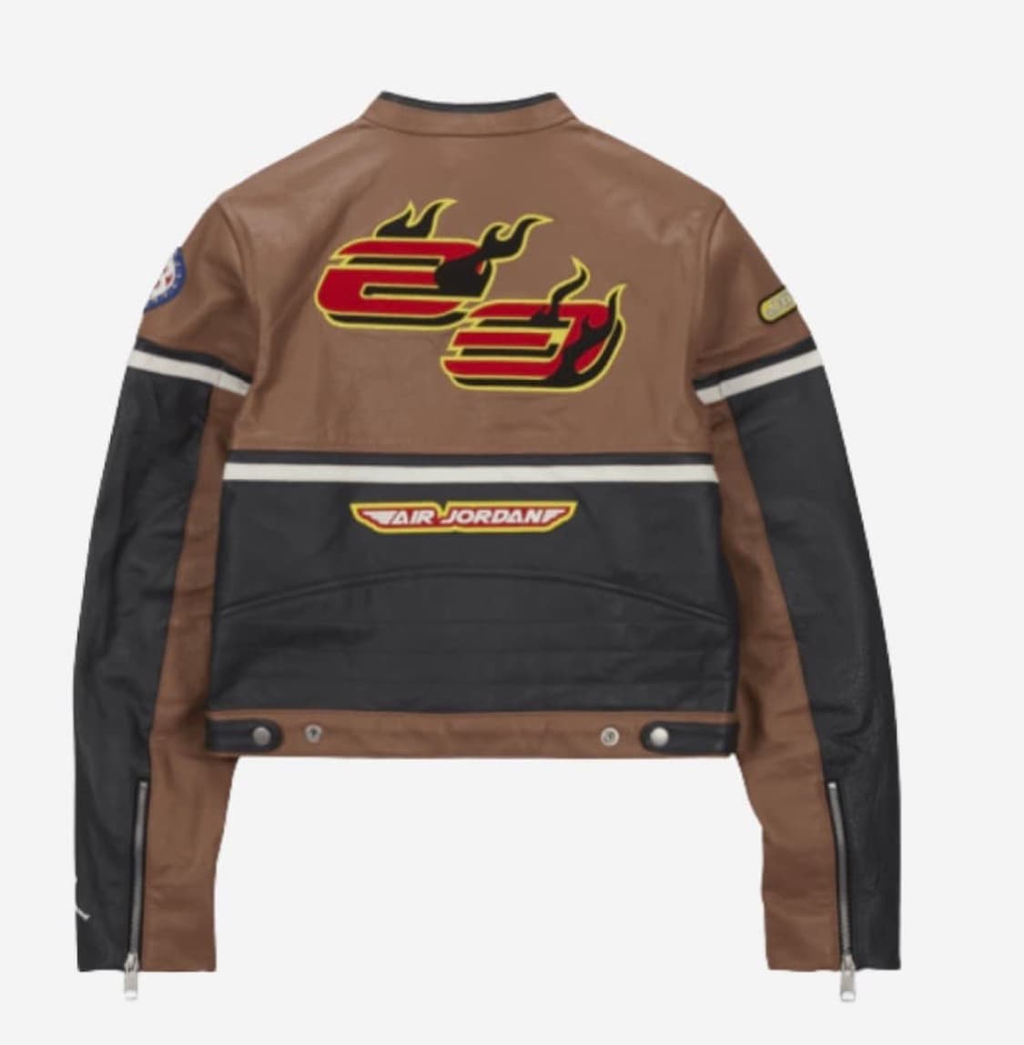 트레비스캇 y2k 레이싱 카우레더 자켓 상품이미지2