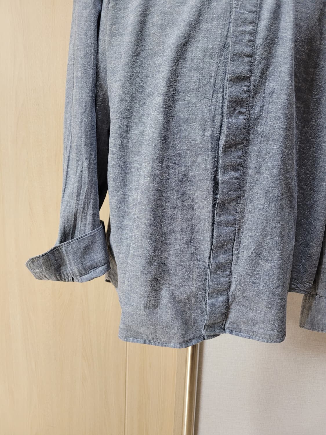 카이아크만 Kai-aakmann 남자 샴브레이 셔츠 110 네이비 상품이미지4