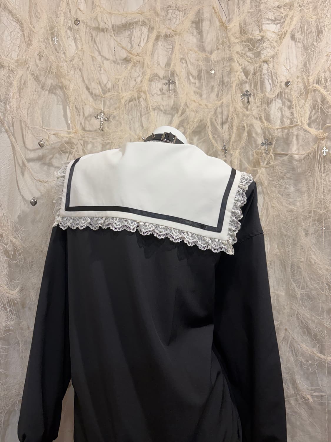 Y2K Lolita Sailor Collar Zip-Up 상품이미지7