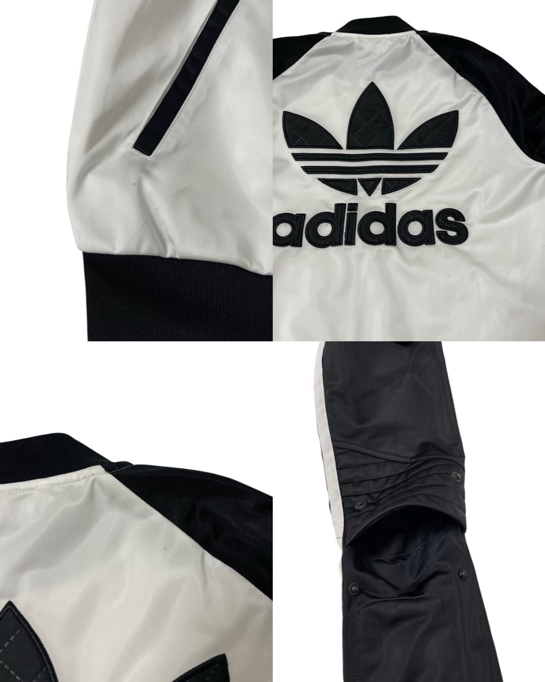아디다스 빈티지 플레네터리 파워 슈퍼걸 트랙탑 검흰 블랙 화이트 져지 상품이미지6
