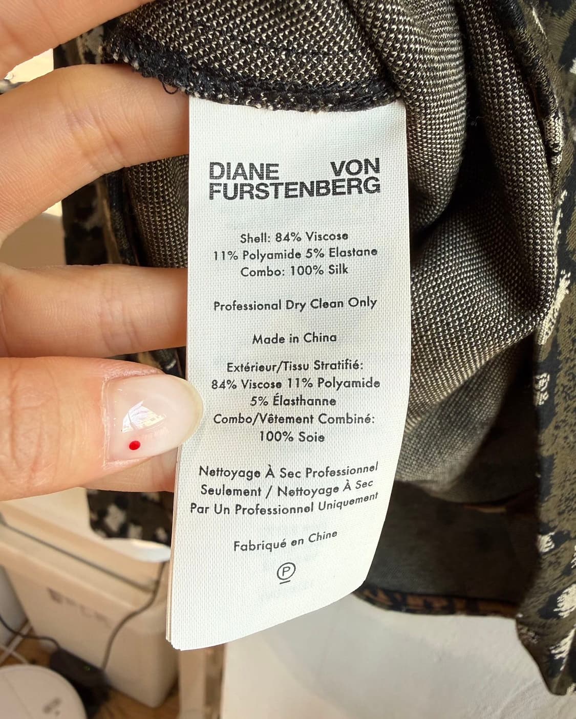 다이앤 본 퍼스텐버그 카키브라운 레오파드 롱슬리브 상품이미지9