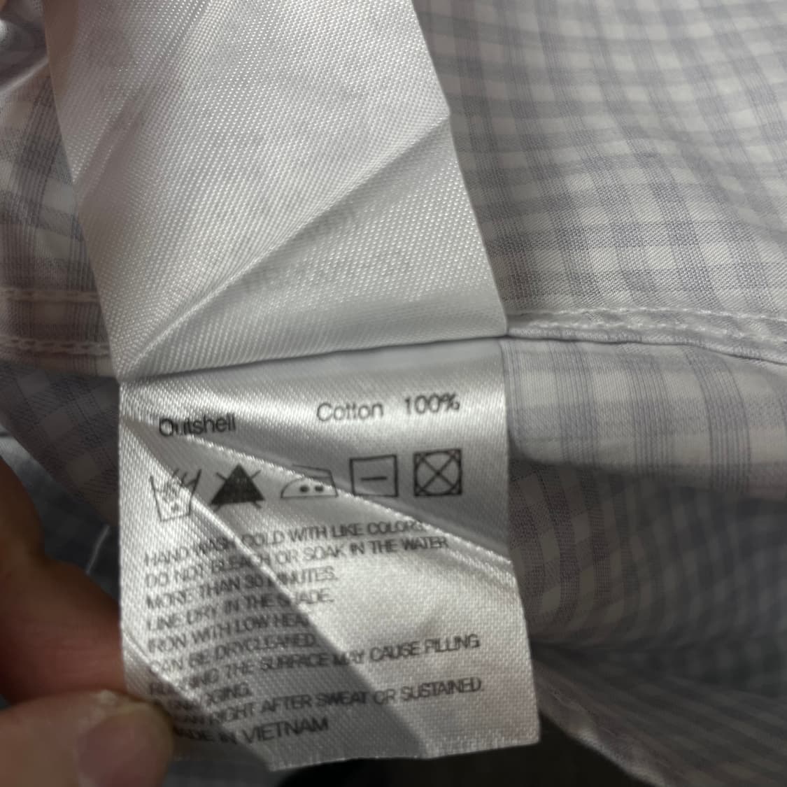 브룩스브라더스 스카이블루 마이크로 체크 긴팔 셔츠 S 상품이미지6