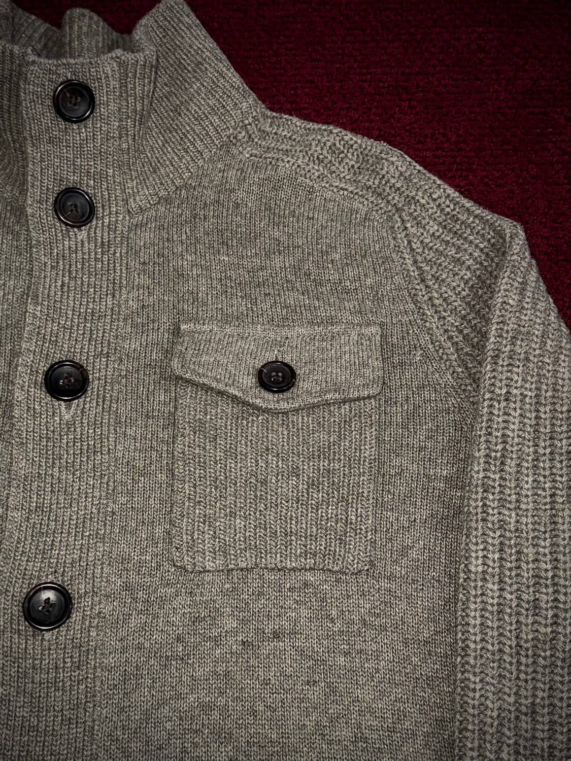 바나나리퍼블릭 메리노울 니트 자켓 M 상품이미지3